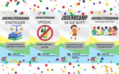 Jugendleiterseminare und Jugendcamp in 2025